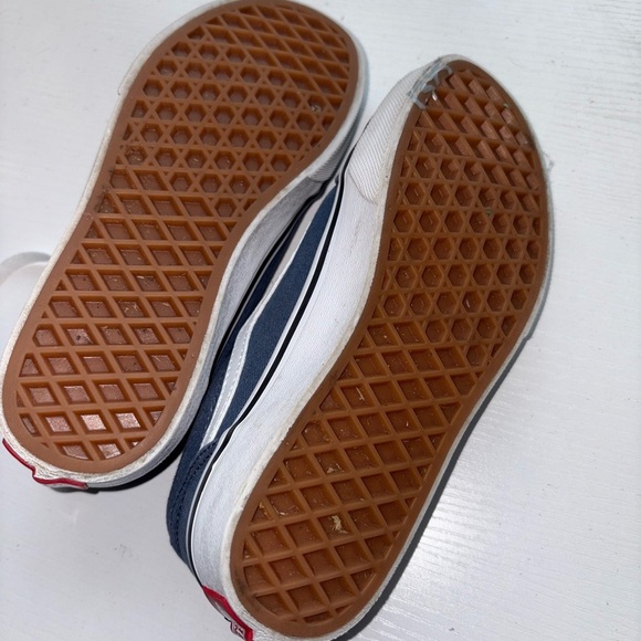 Vans Old Skool Sneakers Kids Youth Size 2 Blue White Low Top Skate Shoes - Picture 4 of 6